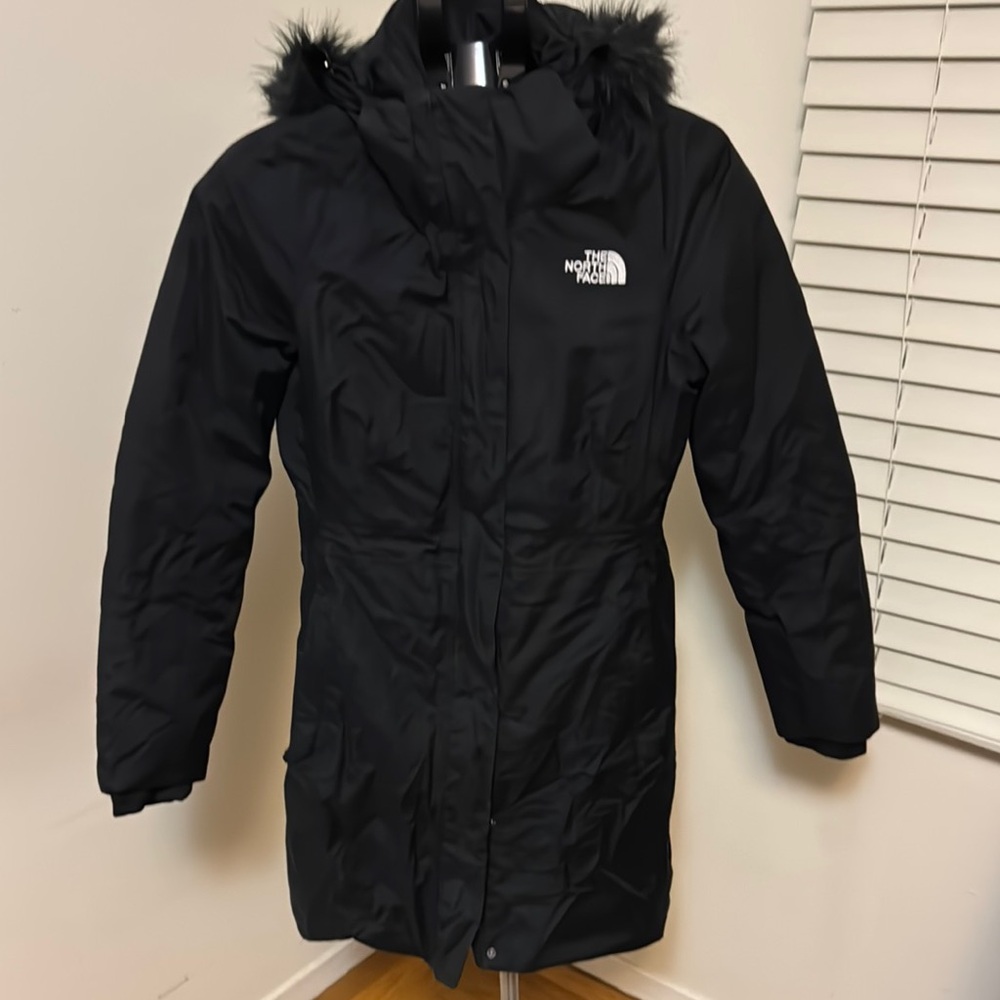 The North Face Black Parka Jacket with Fur Hood
